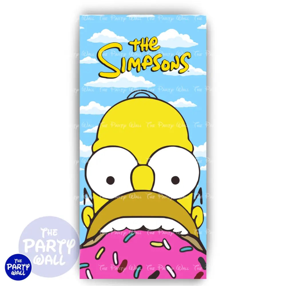 Los Simpsons - Funda para mampara de punta redonda o rectangular Mampara de punta redonda