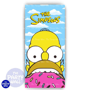 Los Simpsons - Funda para mampara de punta redonda o rectangular Mampara de punta redonda