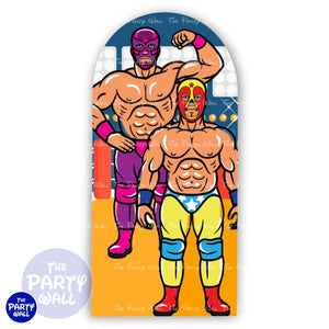 Lucha Libre - Funda para mampara de punta redonda o rectangular Mampara de punta redonda