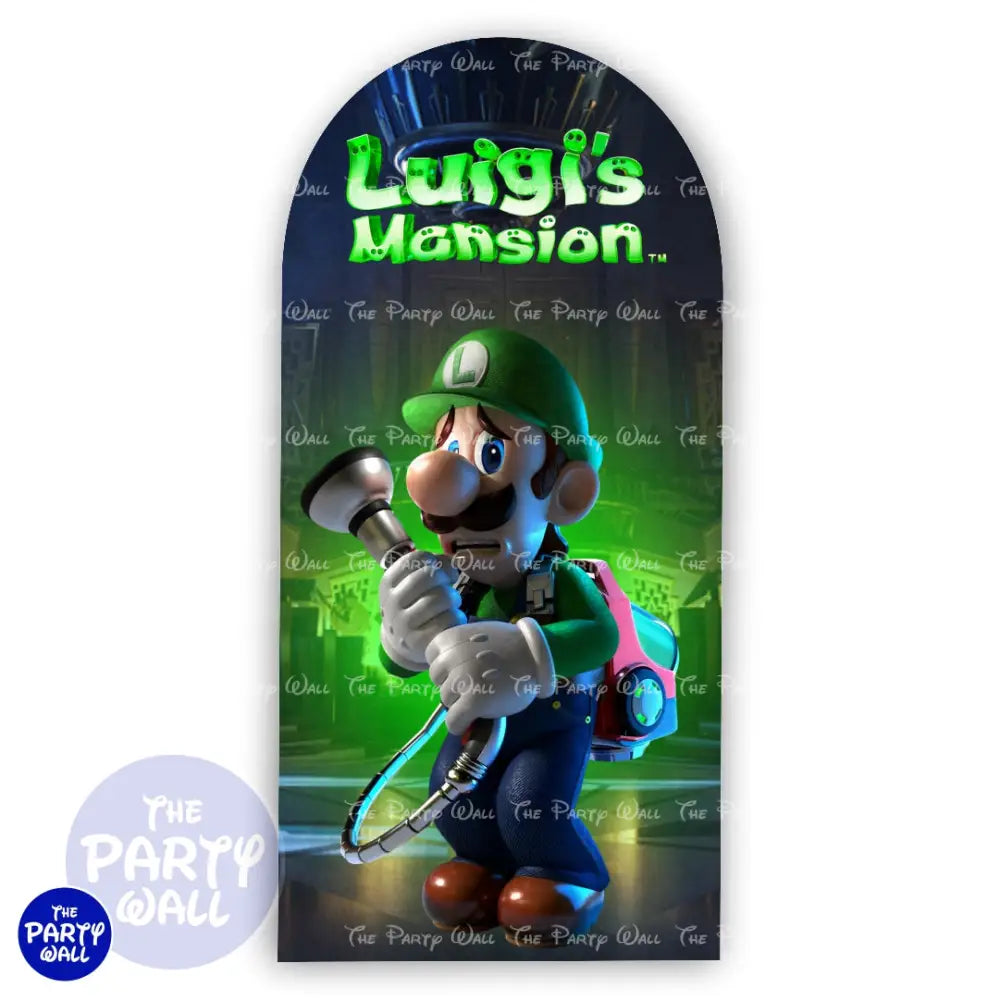 Luigi´s Mansion - Funda para mampara de punta redonda o rectangular Mampara de punta redonda
