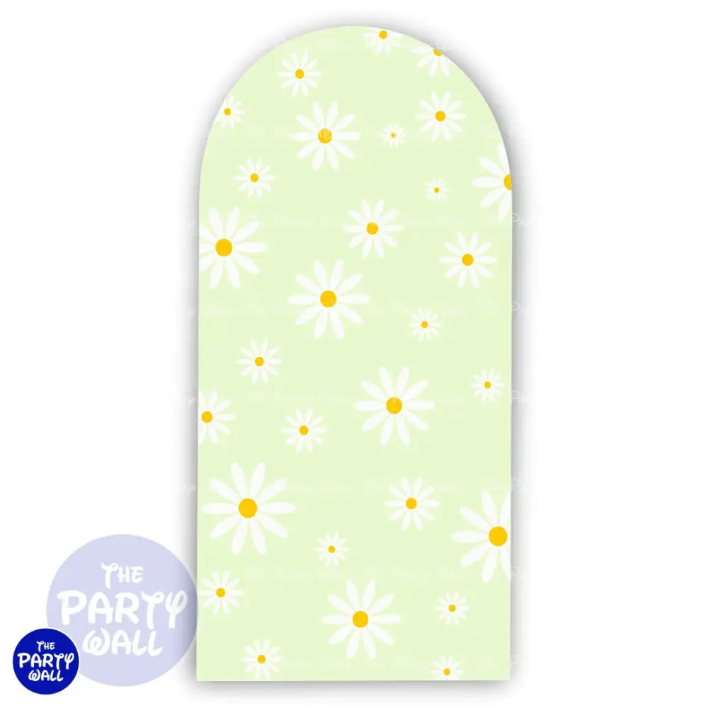 Margaritas / Daisies - Funda para mampara de punta redonda o rectangular Mampara de punta redonda