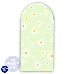 Margaritas / Daisies - Funda para mampara de punta redonda o rectangular Mampara de punta redonda