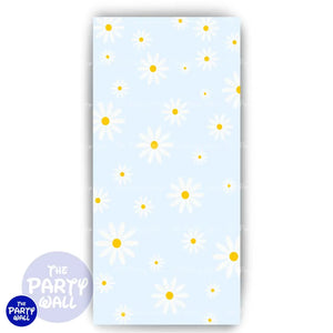 Margaritas / Daisies - Funda para mampara de punta redonda o rectangular Mampara de punta redonda
