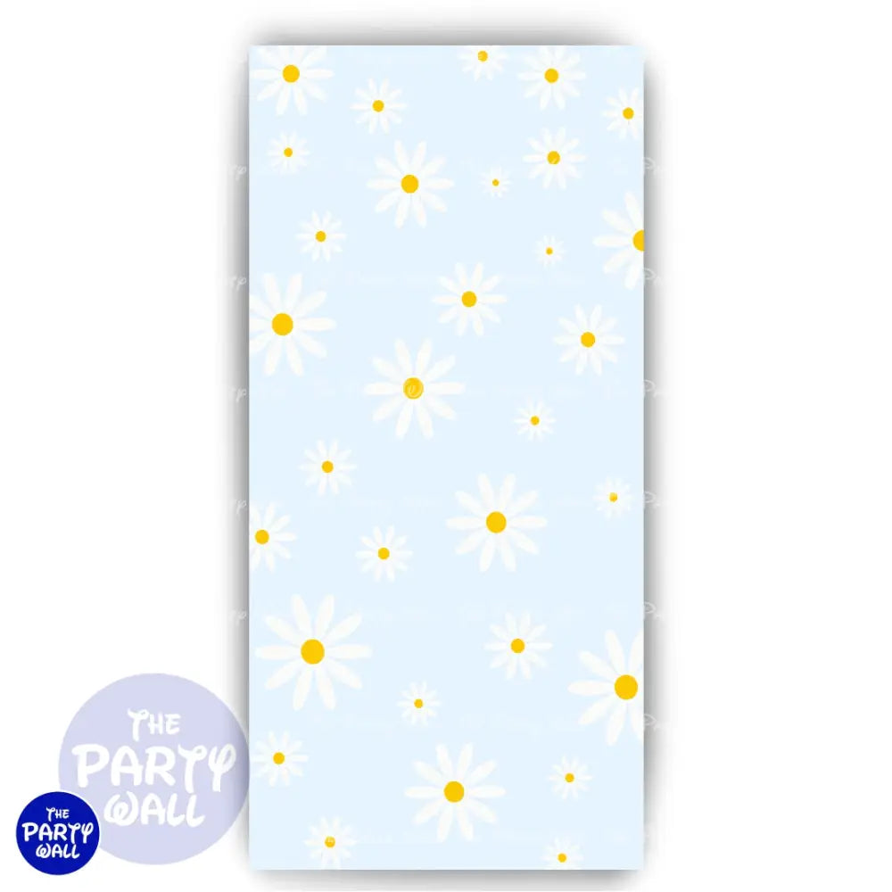 Margaritas / Daisies - Funda para mampara de punta redonda o rectangular Mampara de punta redonda
