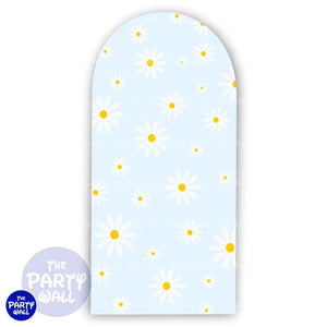 Margaritas / Daisies - Funda para mampara de punta redonda o rectangular Mampara de punta redonda