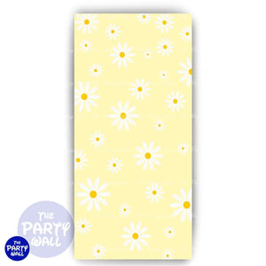 Margaritas / Daisies - Funda para mampara de punta redonda o rectangular Mampara de punta redonda