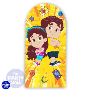 María Clara Y JP Funda para mampara de punta redonda o rectangular Mampara de punta redonda