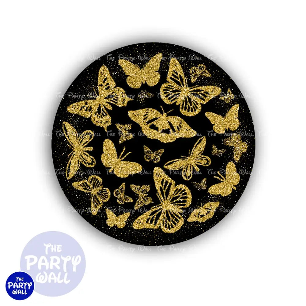 Mariposas - Funda para mampara circular Circular