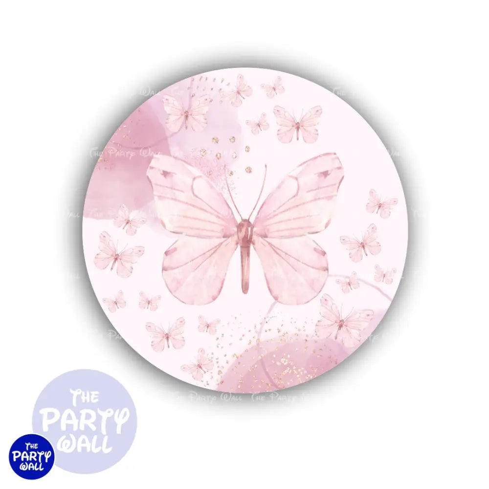 Mariposas - Funda para mampara circular Circular