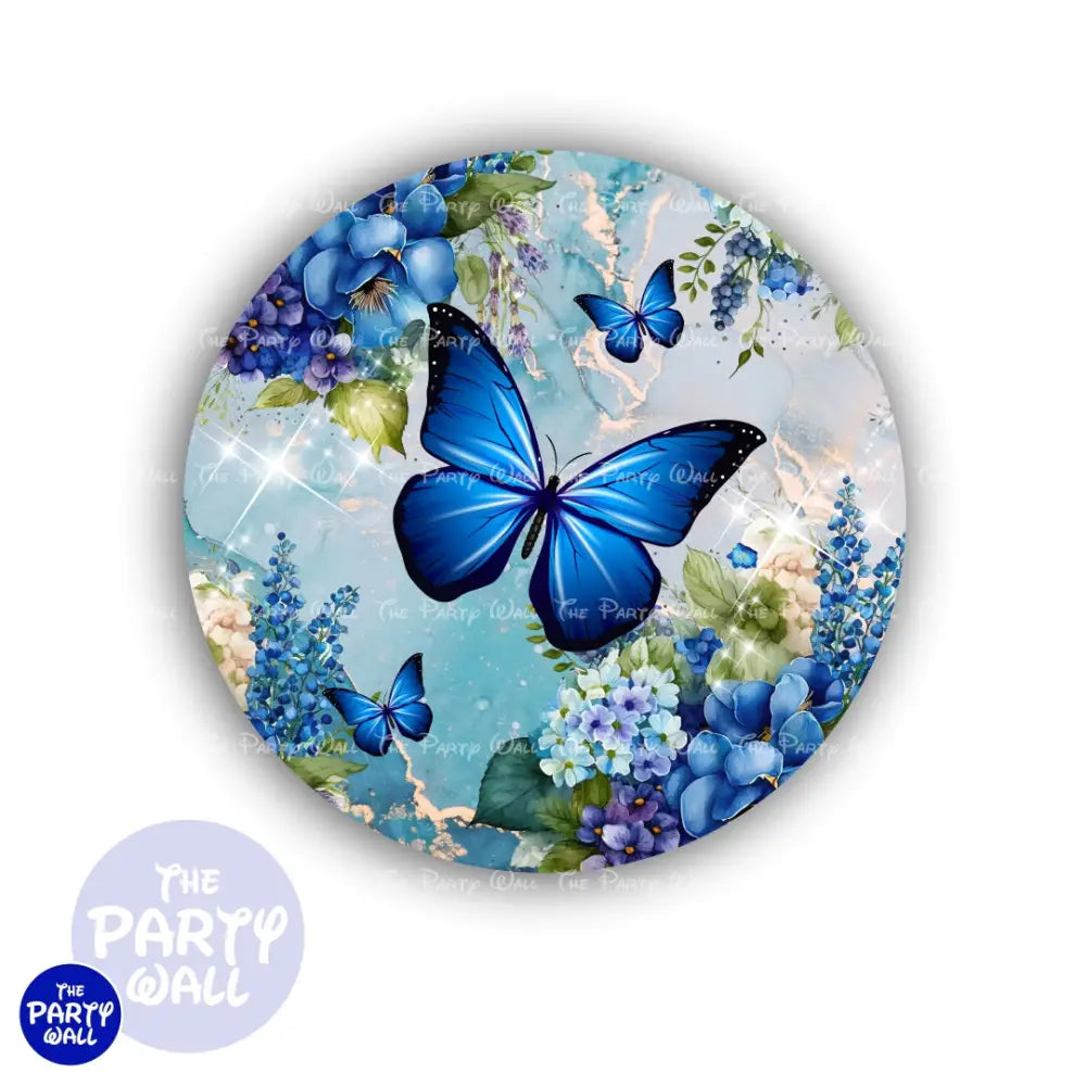 Mariposas - Funda para mampara circular Circular