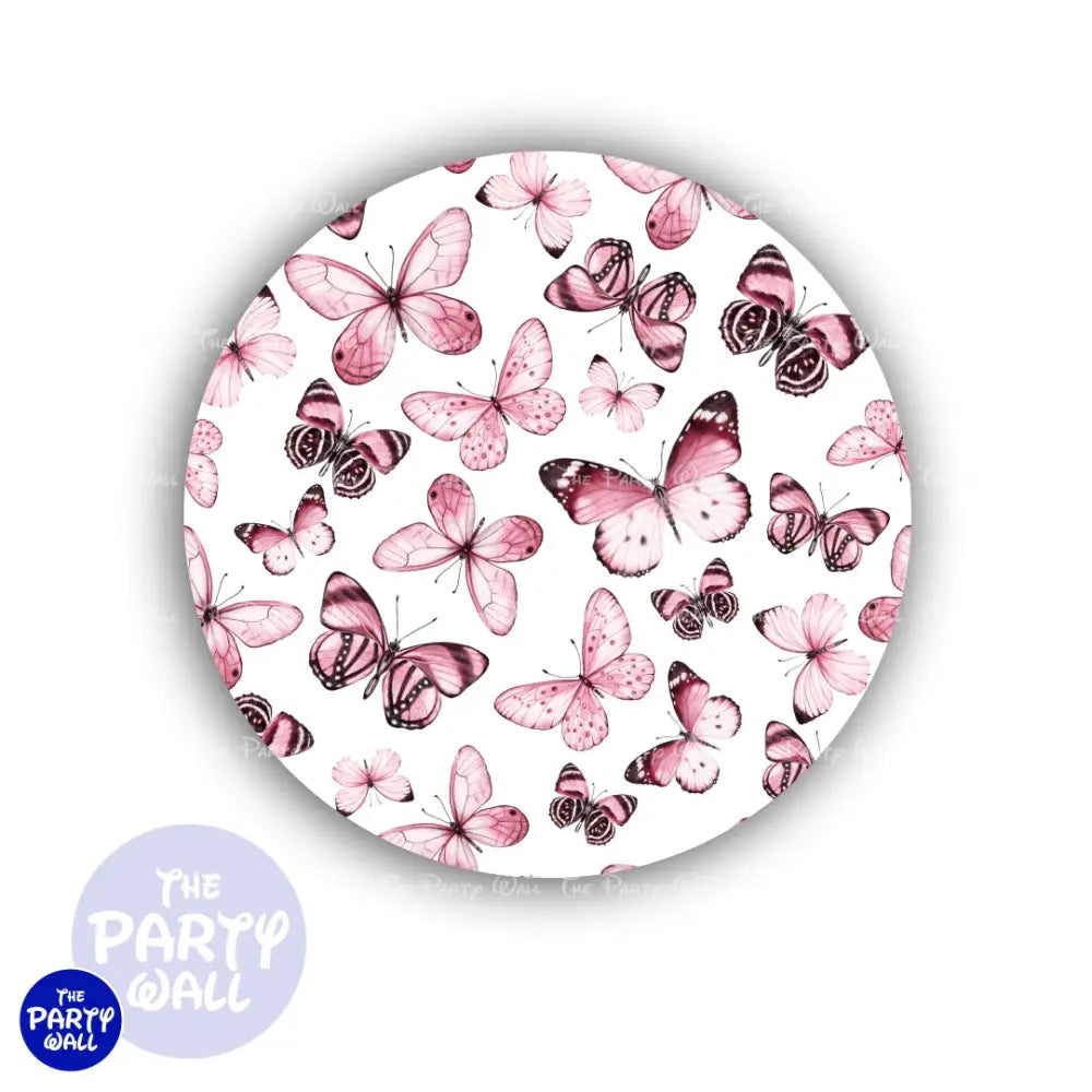 Mariposas - Funda para mampara circular Circular