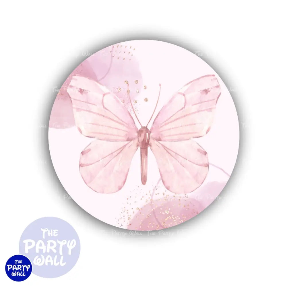 Mariposas - Funda para mampara circular Circular