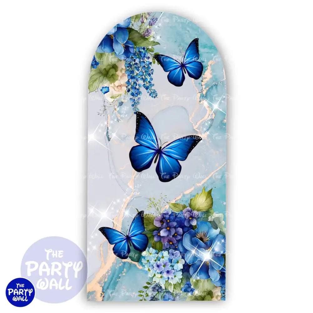 Mariposas - Funda para mampara de punta redonda o rectangular Mampara de punta redonda