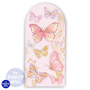 Mariposas - Funda para mampara de punta redonda o rectangular Mampara de punta redonda