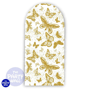 Mariposas - Funda para mampara de punta redonda o rectangular Mampara de punta redonda