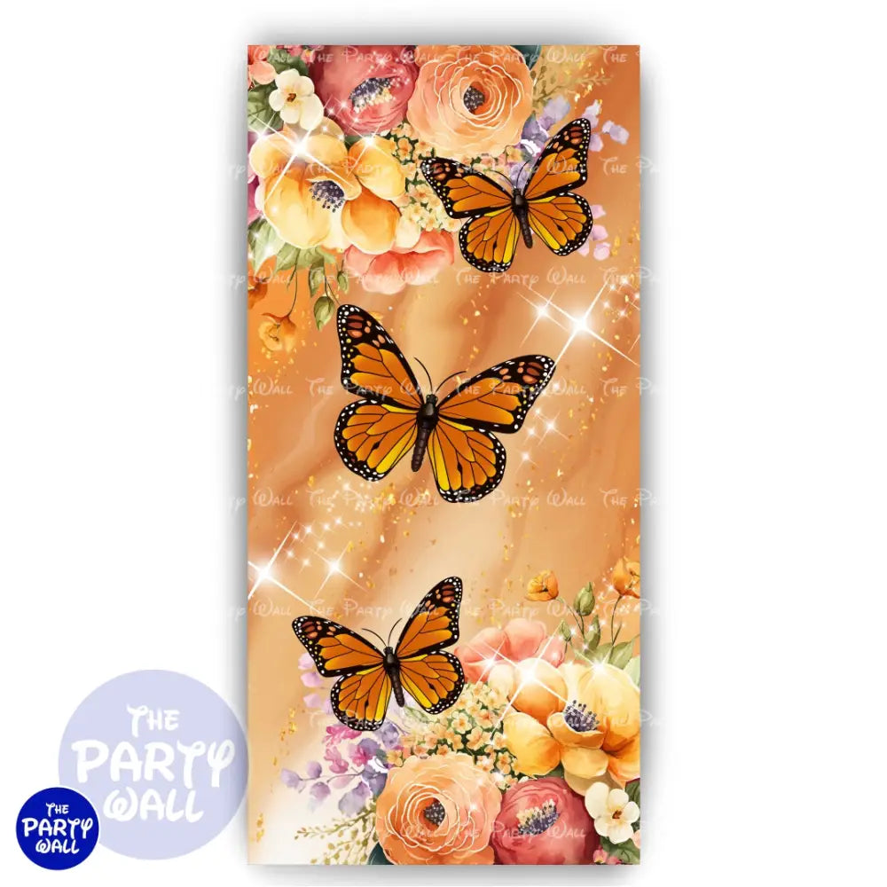 Mariposas - Funda para mampara de punta redonda o rectangular Mampara de punta redonda