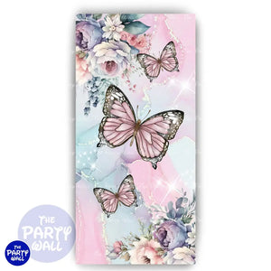 Mariposas - Funda para mampara de punta redonda o rectangular Mampara de punta redonda