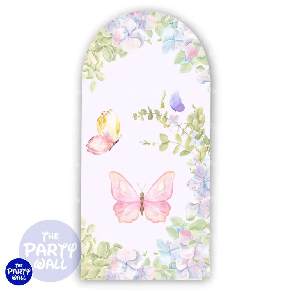 Mariposas - Funda para mampara de punta redonda o rectangular Mampara de punta redonda