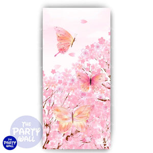 Mariposas - Funda para mampara de punta redonda o rectangular Mampara de punta redonda