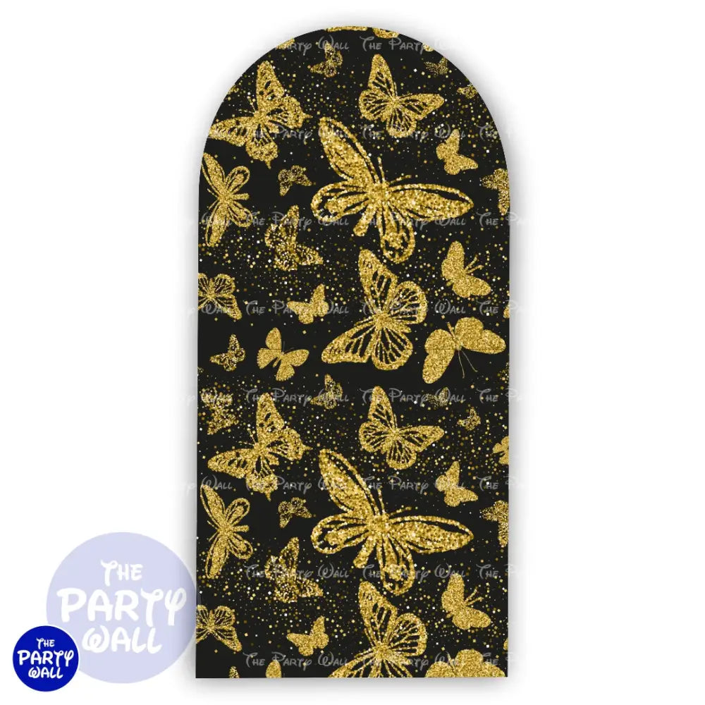 Mariposas - Funda para mampara de punta redonda o rectangular Mampara de punta redonda