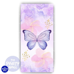 Mariposas - Funda para mampara de punta redonda o rectangular Mampara de punta redonda