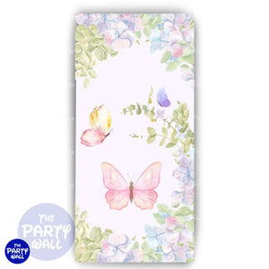 Mariposas - Funda para mampara de punta redonda o rectangular Mampara de punta redonda