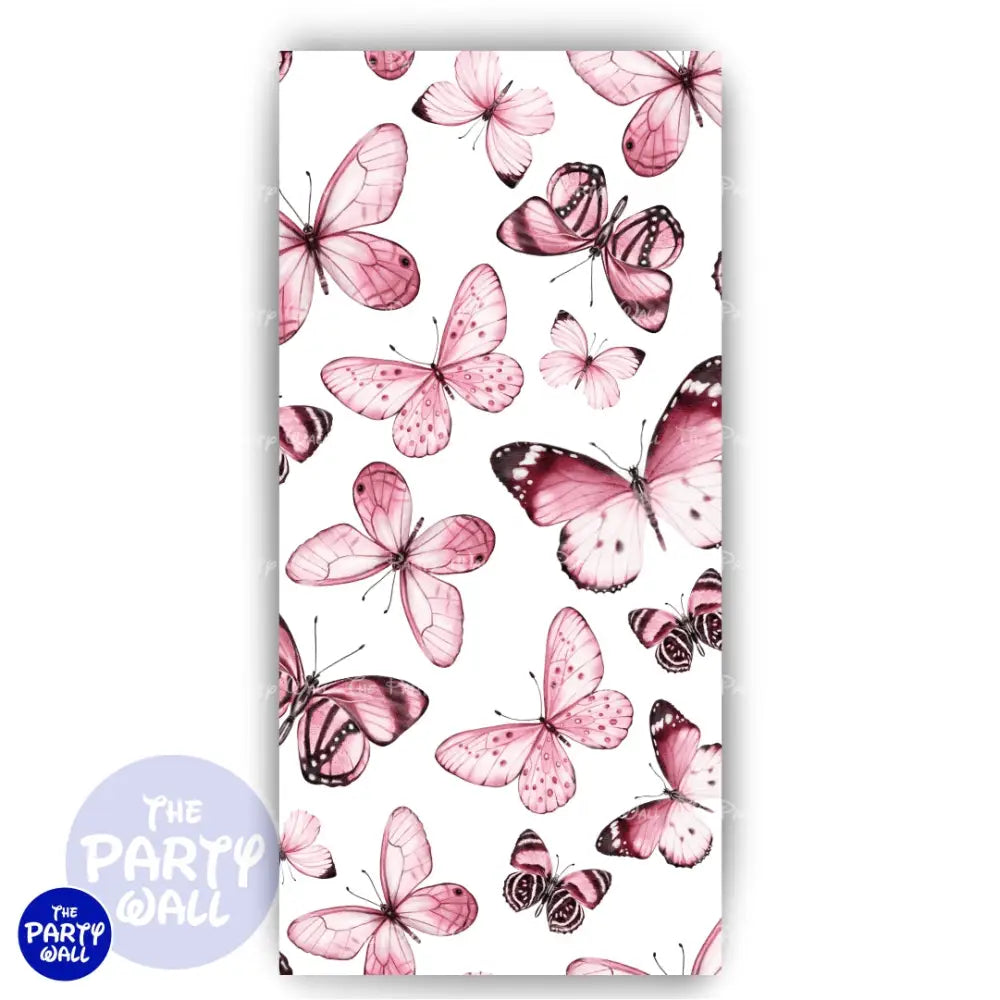 Mariposas - Funda para mampara de punta redonda o rectangular Mampara de punta redonda