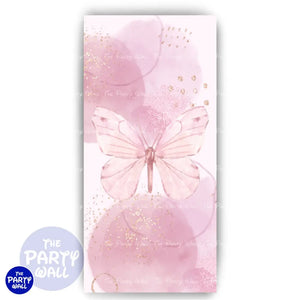 Mariposas - Funda para mampara de punta redonda o rectangular Mampara de punta redonda