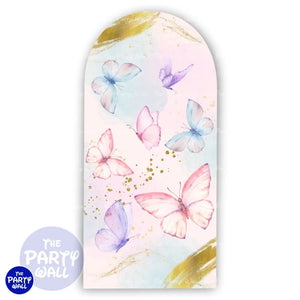 Mariposas - Funda para mampara de punta redonda o rectangular Mampara de punta redonda