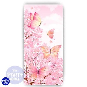 Mariposas - Funda para mampara de punta redonda o rectangular Mampara de punta redonda