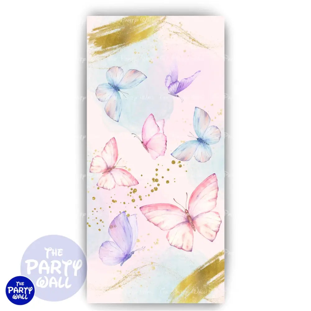 Mariposas - Funda para mampara de punta redonda o rectangular Mampara de punta redonda