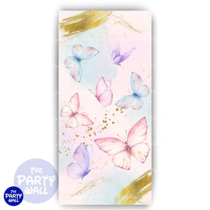 Mariposas - Funda para mampara de punta redonda o rectangular Mampara de punta redonda