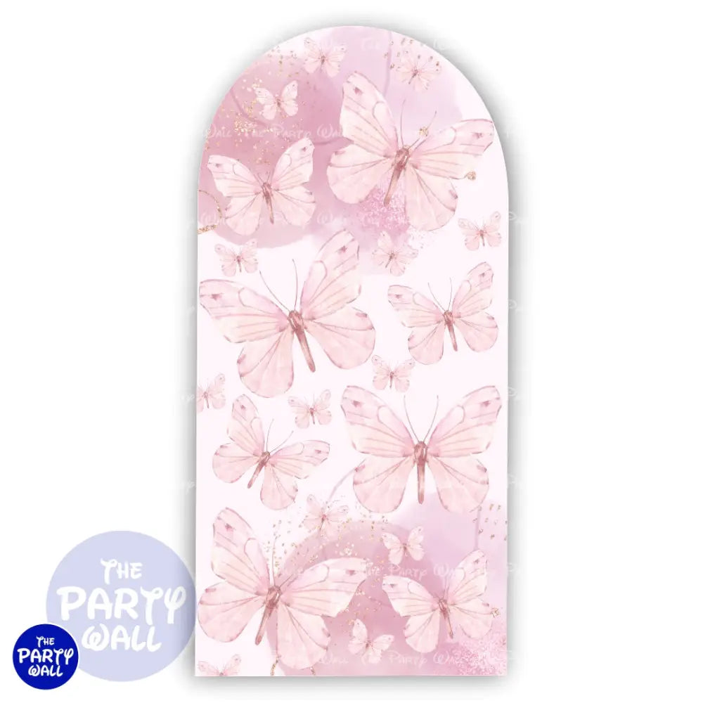 Mariposas - Funda para mampara de punta redonda o rectangular Mampara de punta redonda