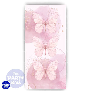 Mariposas - Funda para mampara de punta redonda o rectangular Mampara de punta redonda