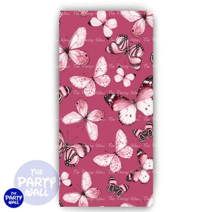 Mariposas - Funda para mampara de punta redonda o rectangular Mampara de punta redonda