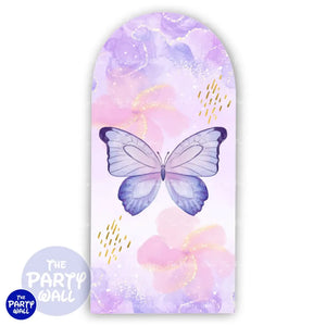 Mariposas - Funda para mampara de punta redonda o rectangular Mampara de punta redonda