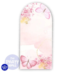 Mariposas - Funda para mampara de punta redonda o rectangular Mampara de punta redonda