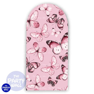 Mariposas - Funda para mampara de punta redonda o rectangular Mampara de punta redonda