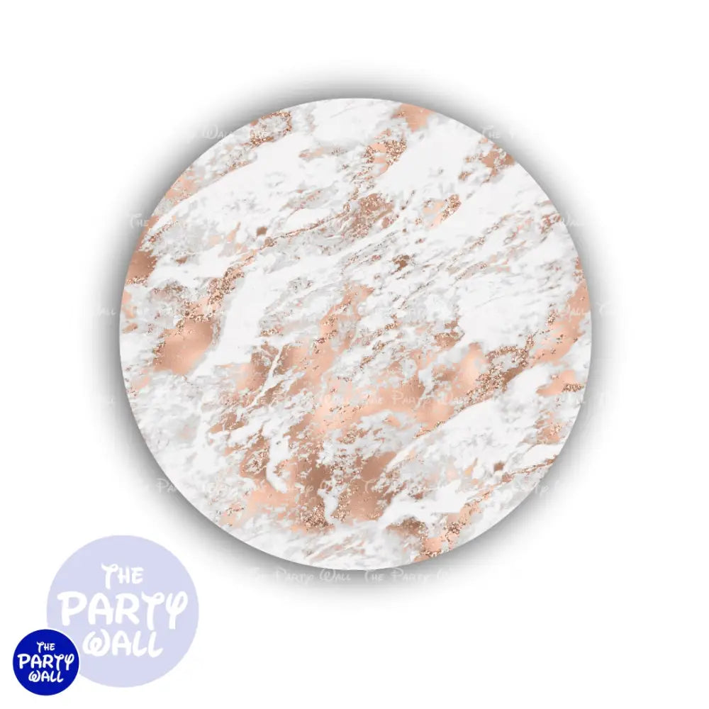 Mármol - Funda para mampara circular Circular