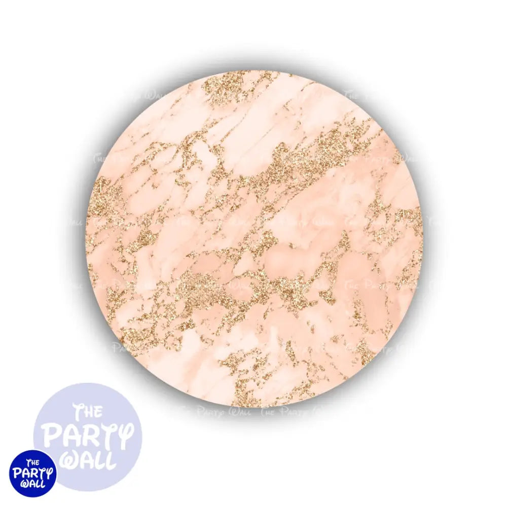 Mármol - Funda para mampara circular Circular