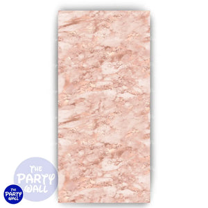 Mármol - Funda para mampara de punta redonda o rectangular Mampara de punta redonda