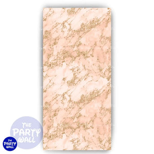 Mármol - Funda para mampara de punta redonda o rectangular Mampara de punta redonda