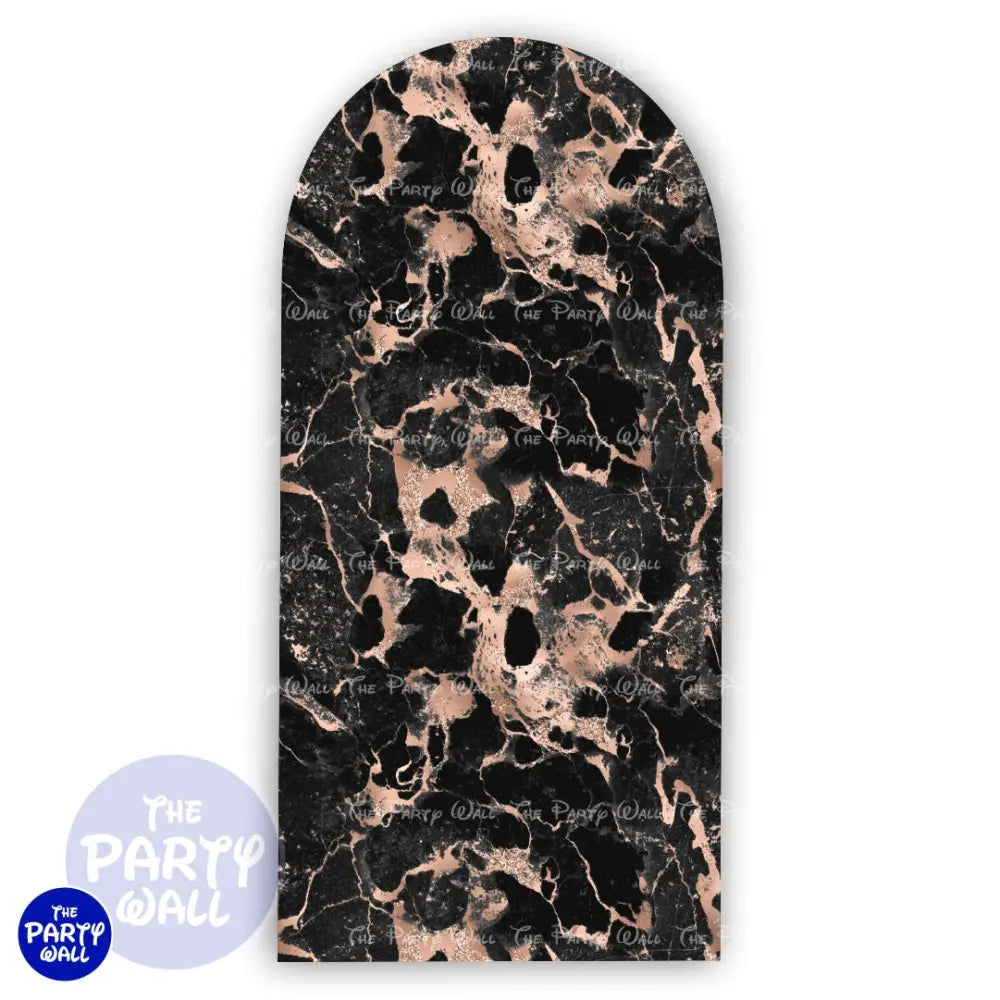 Mármol - Funda para mampara de punta redonda o rectangular Mampara de punta redonda