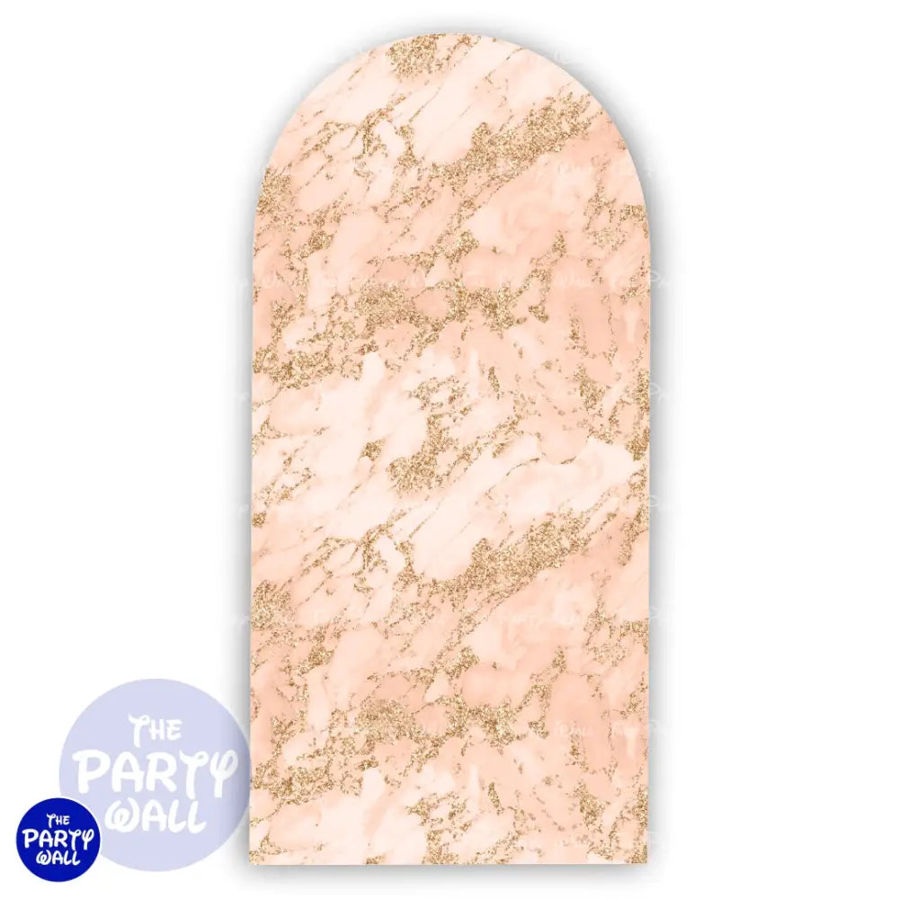 Mármol - Funda para mampara de punta redonda o rectangular Mampara de punta redonda