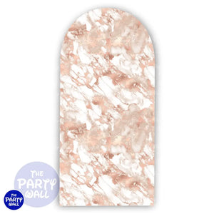 Mármol - Funda para mampara de punta redonda o rectangular Mampara de punta redonda