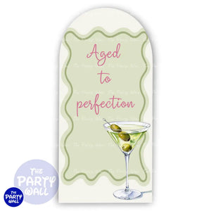 Martini - Funda para mampara de punta redonda o rectangular Mampara de punta redonda