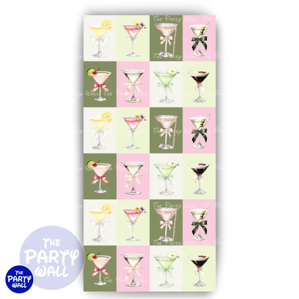 Martini - Funda para mampara de punta redonda o rectangular Mampara de punta redonda