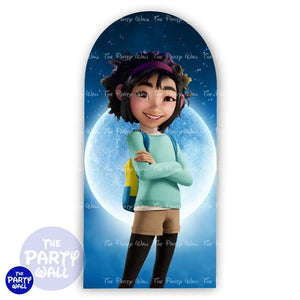 Mas Allá de la Luna - Funda para mampara de punta redonda o rectangular Mampara de punta redonda