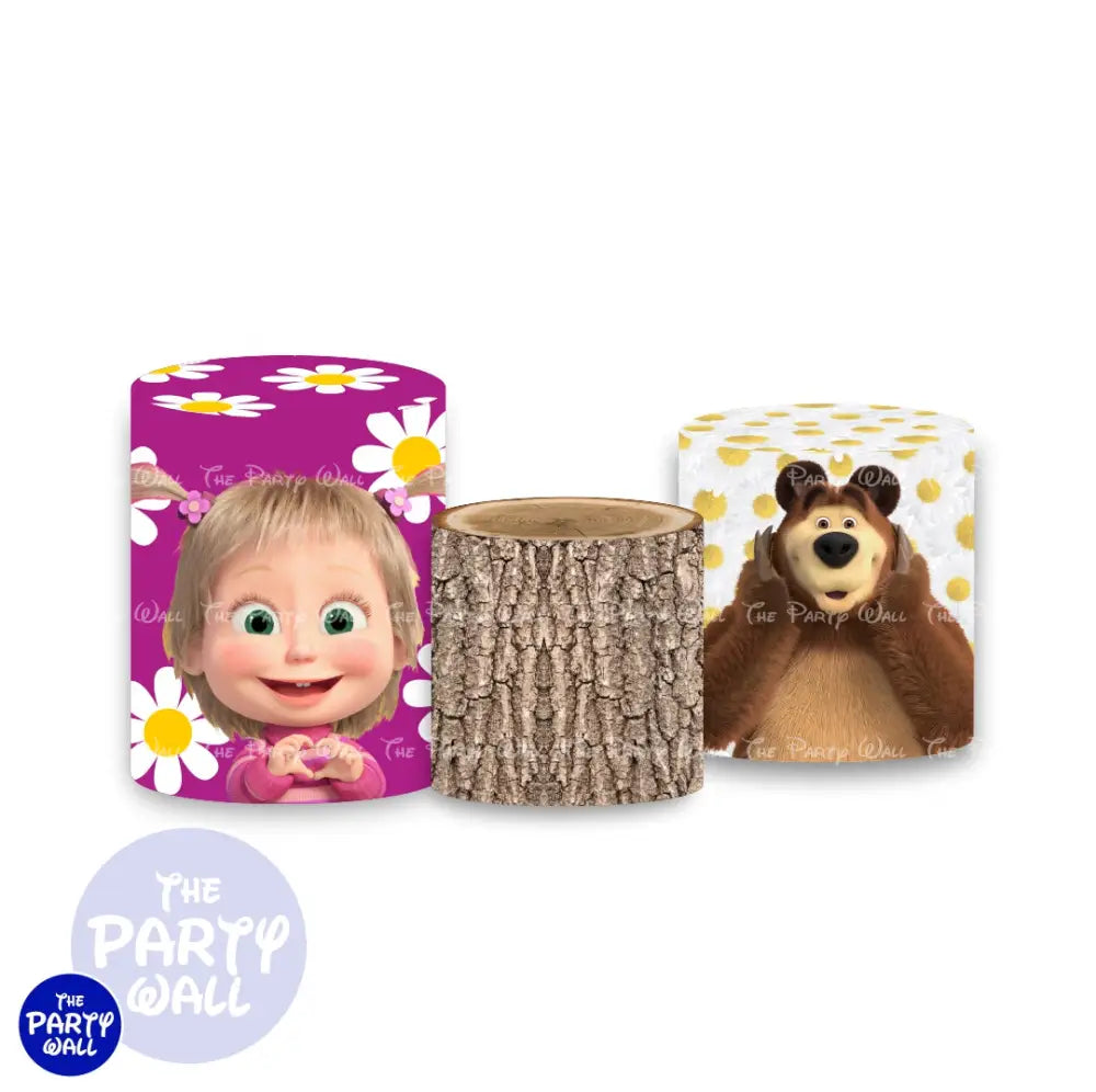 Masha y el Oso - Fundas para cilindros Cilindros