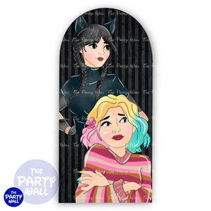 Merlina - Funda para mampara de punta redonda o rectangular Mampara de punta redonda